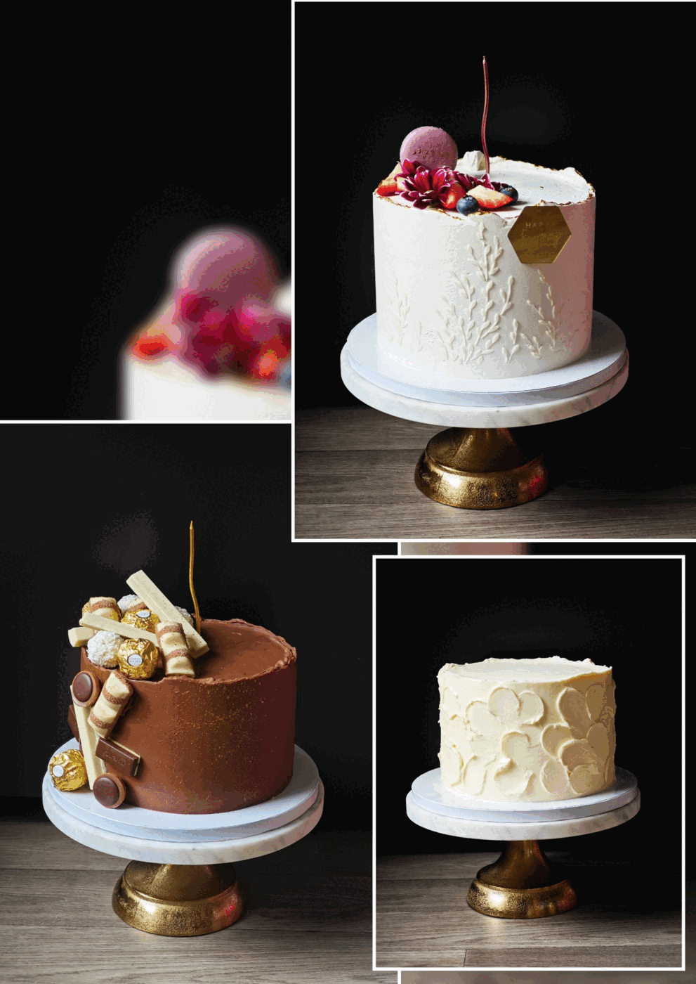 Pastelový dort s makronkami